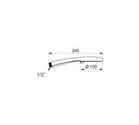 Douchette à main - picots anticalcaire - 813 5 jets DELABIE