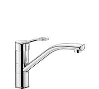 Delabie Mitigeur évier Réf 2510 – Manette ajourée, bec pivotant, laiton gris