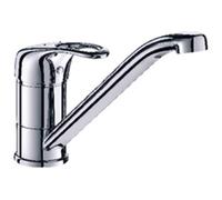 Delabie-Mitigeur d évier bec fondu orientable 160 200. manette ajourée flexible PEX Réf 2210