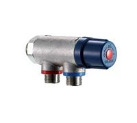 Delabie - Regulateur thermostatique PREMIX compact male 15x21 clapets anti-retour incorpores Ref : 733015