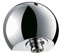 Delabie Round Pomme de douche H6,2cm économique en eau avec traitement anticalcaire Chrome brillant 709000