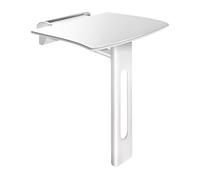 Delabie - Siège de douche relevable avec pied blanc mat pour PMR - Be-Line