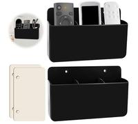 DELAESI Support Telecommande Mural 2 Pièces Remote Control Holder Support Telecommande Clim Universal Remote Control Holder Wall for Offices Bedrooms Living Rooms