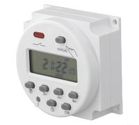 Délai numérique pour relais 12 V CC avec interrupteur à minuterie LCD, alimentation programmable pour relais pour contrôle des lampadaires, capacité 16 A, programme automatique quotidien hebdomadaire