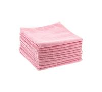 Delaisy Kargo Chiffon - Lavette - Microfibre ménage - Entretien de la Maison - Torchon - Chiffon vitre - Ménage - Lavette Microfibre DKMULTI - 38x38cm - Sachet de 10 (Rose)