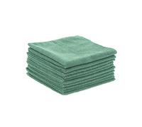 Delaisy Kargo Chiffon - Lavette - Microfibre ménage - Entretien de la Maison - Torchon - Chiffon vitre - Ménage - Lavette Microfibre DKMULTI - 38x38cm - Sachet de 10 (Vert)