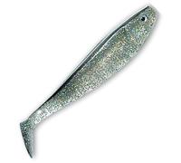 DELALANDE Leurres Souples Shad Shad GT - 11Cm - 152 Argent Holo Paillete Dos Noir
