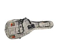 Delaman Étui de transport pour guitare en tissu Oxford 600D résistant à l'eau, sangles rembourrées à double couture, étui de transport pour guitare folk acoustique classique de 104,1 cm, motif
