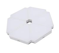 Delaman Lot de 6 lampes LED triangulaires, synchronisation de la musique USB, triple méthode de contrôle, panneau lumineux pour maison intelligente, éclairage RVB décoratif, design moderne