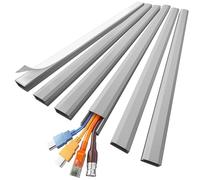 Delamu 2,16m Goulotte Passe Cable Mural, Cache Cable pour 3-4 Câbles