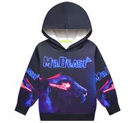 Delanhon Sweat à capuche 3D cool et amusant à manches longues pour garçons et filles de 4 à 13 ans, Style 16, 7-8 ans