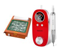 Delanie Aspirateur pour Ongles Sans Fil Pro, lot avec Delanie Ponceuse pour Ongles 35000RPM Pro