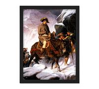 Delaroche Napoléon traversant les Alpes Peinture d'art encadrée 45,7 x 61 cm