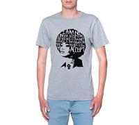 Delavi Angela Davis m'a Dit Il Meilleur T-Shirt Homme Gris T-Shirt Men's Grey