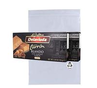 Delaviuda Turron Blando Lot de 2 turrons d'amande douce - Turron Blando avec Almendras Calidad Suprema avec pochette de rangement rapide