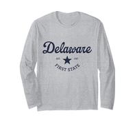 Delaware Est. 1787 La première fierté d'État Manche Longue