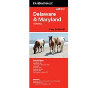 Delaware et Maryland, carte facile à lire | Rand McNally