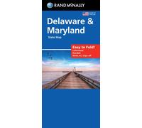 Delaware et Maryland, carte facile à plier | Rand McNally