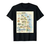 Delaware, États-Unis d'Amérique, Cartes icônes, Douvres, T-Shirt