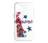 Delaware Floral Chevron Plaid Patrimoine régional Coque pour iPhone 16 Plus