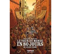 DELCOURT le tour du monde en 80 jours, de Jules Verne ; intégrale