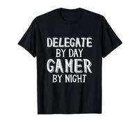 Délégué de Jour Gamer de Nuit Délégué Politique T-Shirt