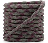 DELELE Lot de 2 paires de lacets de chaussures d'escalade ronds et ondulés antidérapants, robustes et durables, pour l'extérieur, la randonnée, la randonnée, 08 gris et violet, 71"Inch (180CM)