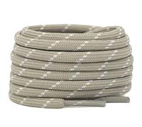 DELELE Lot de 2 paires de lacets épais et ronds pour chaussures d'escalade, de randonnée, De02-04 Beige à pois blancs, 53.15" Inch (135CM)