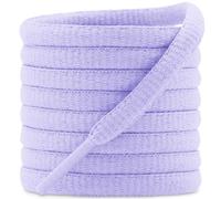 DELELE Lot de 2 paires de lacets ovales pour chaussures de sport/course à pied, 42 couleurs, demi-rond, 6,35 mm, 10 Violet clair, 75 inch (190CM)