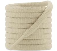 DELELE Lot de 2 paires de lacets ovales pour chaussures de sport/course à pied, 42 couleurs, demi-rond, 6,35 mm, 27 Beige, 45 inch (115CM)