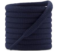 DELELE Lot de 2 paires de lacets ovales pour chaussures de sport/course à pied, 42 couleurs, demi-rond, 6,35 mm, Bleu marine 29T, 41 inch (105CM)