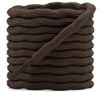 DELELE Lot de 2 paires de lacets ronds en forme de vague antidérapants et durables pour escalade et randonnée, 11 Marron foncé, 118 inch (300CM)