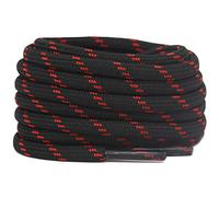 DELELE Lot de 2 paires de lacets ronds épais pour chaussures d'escalade de randonnée, De02-07 Pois rouges noirs, 57.09"Inch (145CM)