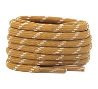 DELELE Lot de 2 paires de lacets ronds épais pour chaussures d'escalade de randonnée, De02-08 Pois jaunes et blancs, 45.28"Inch (115CM)