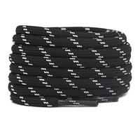 DELELE Lot de 2 paires de lacets ronds épais pour chaussures d'escalade de randonnée, De02-09 Pois noirs et blancs, 68.90"Inch (175CM)