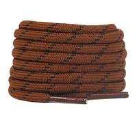 DELELE Lot de 2 paires de lacets ronds épais pour chaussures d'escalade de randonnée, De02-14 Rouge Marron Pois Noirs, 57.09"Inch (145CM)