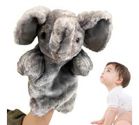 d'éléphant Animal - 25 cm - Grande Peluche pour Enfant - Interactive Douce - pour Anniversaire, représentation théâtrale, Cadeau de Narration - Amusement créatif, imaginatif