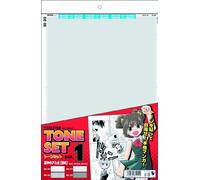 Deleter Deriita Manga Screen Tone Vol.1 Amiten (blanc, grossier, papier, jeu de tonalités d'écran manga, aiguiseur de couteaux)