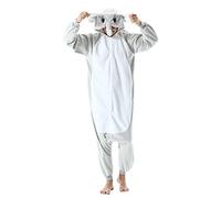 DELEY Animal Adulte Vêtements De Nuit Chaude Onesies Pyjama éléphant Unisexe Homewear Grenouillere Pyjama à Capuche Costume S
