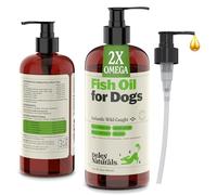 Deley Naturals P&J Trading Huile de poisson sauvage pour chiens - Oméga 3-6-9 - Sans OGM - Réduit la perte de cheveux, soutient la peau, le pelage, les articulations, le cœur, le cerveau, le système