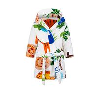 DELEY Peignoir pour Enfants Garçons Filles Robes à Capuche Pyjamas Tout-Petits Vêtements de Nuit Robe de Chambre Douce Chemise de Nuit Zoo 4-5 Ans