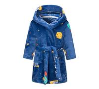 DELEY Peignoir pour Enfants Garçons Filles Robes à Capuche Pyjamas Tout-Petits Vêtements de Nuit Robe de Chambre Douce Chemise de Nuit Univers Spatial 5-6 Ans