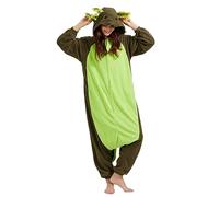 DELEY Pyjama Une Pièce Axolotl Onesies Costume de Nuit Unisexe Cosplay Animal Vert Sauvage Axolotl