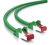 deleyCON 0,5m Câble Réseau Cat6-1 000 Mbit/s (Cuivre, S/FTP, sans Halogène) RJ45 Gigabit Câble Patch Ethernet LAN - pour DSL, Internet, Wi-Fi, Switch, Routeur, Modem, Panneau de Brassage - Vert
