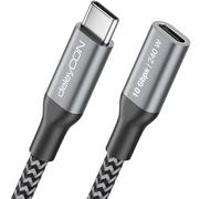 deleyCON 1,5m 240W 10 Gbps USB-C Rallonge (USB 3.2 Gen2) PD 3.1 Charge Liaison Données 4K@60Hz pour iPhone 17 16 15 Pro Max Air Galaxy A16 A26 A56 S26 S25 S24 iPad SSD HDD MacBook PS5
