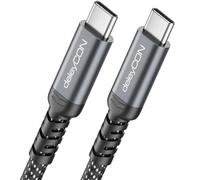 deleyCON 1,5m Câble USB-C 40Gbps 240W USB 4.0 Câble de Charge Câble de Données, DP Alt Mode, 8K@60Hz pour Notebook MacBook Moniteur SSD iPad iPhone 17 16 Air Max Pro Galaxy S25 etc.