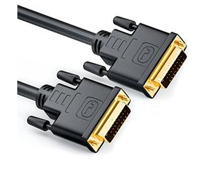 deleyCON 1,5m DVI Câble 24+1 - DVI-D Dual Link - HDTV 1080p Full-HD 3D Ready - Adaptateur Liaison Moniteur avec Noyau Ferrite - Noir