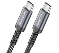 deleyCON 1m 240W Câble Charge Rapide USB-C PD3.1 - USB-C vers C Liaison - pour iPhone 17 16 15 Pro Max Air Galaxy A16 A56 S26 S25 Pixel iPad Pro MacBook AirPods Tablette Switch PS5
