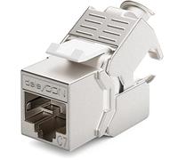 deleyCON 1x Module Keystone Cat 7 Optimal pour Câbles CAT7/CAT6/CAT6a - Compatible avec Câbles D’Installation, de Raccordement et Réseau - Blindage STP - Port RJ45-1000 MHz, 10 Gbit/s - (LSA)