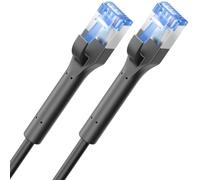 deleyCON 3,0m Câble Patch CAT8 SLIM - 40 Gbit/s Câble Réseau - Noir | Câble Ethernet ultra-fin pour connexion Internet LAN rapide, connecteur RJ45, cuivre, compatible PoE, pour PS5, PC, routeur